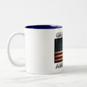 Tasse 2 Couleurs Drapeau américain - Gratuit Américain (Gauche)