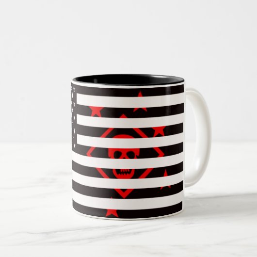 Tasse 2 Couleurs Drapeau américain Raider Shield (Devant droit)