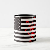 Tasse 2 Couleurs Drapeau américain Raider Shield (Centre)