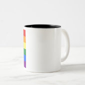 Tasse 2 Couleurs Drapeau arc-en-ciel (Devant droit)