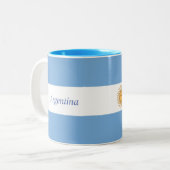 Tasse 2 Couleurs Drapeau argentin (Devant gauche)