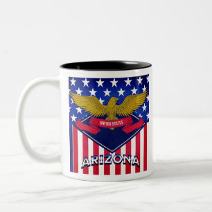 Tasse 2 Couleurs Drapeau Arizona USA