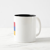Tasse 2 Couleurs Drapeau Arménie (Devant droit)