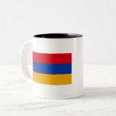 Tasse 2 Couleurs Drapeau Arménie (Devant gauche)