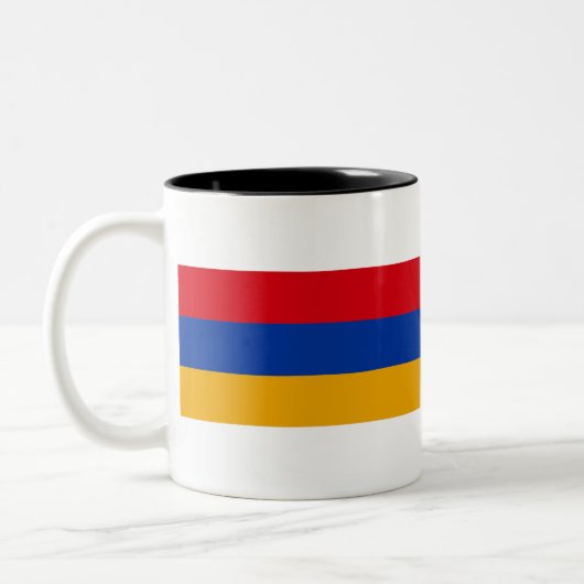 Tasse 2 Couleurs Drapeau Arménie (Gauche)