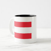 Tasse 2 Couleurs Drapeau Autriche (Devant gauche)