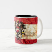Tasse 2 Couleurs Drapeau autrichien (Devant droit)