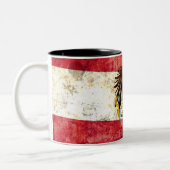 Tasse 2 Couleurs Drapeau autrichien (Gauche)