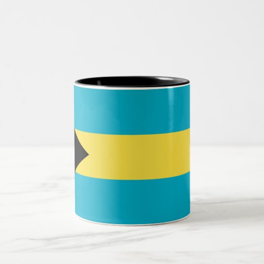 Tasse 2 Couleurs Drapeau bahaméen (Centre)