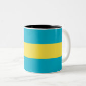 Tasse 2 Couleurs Drapeau bahamien (Devant droit)