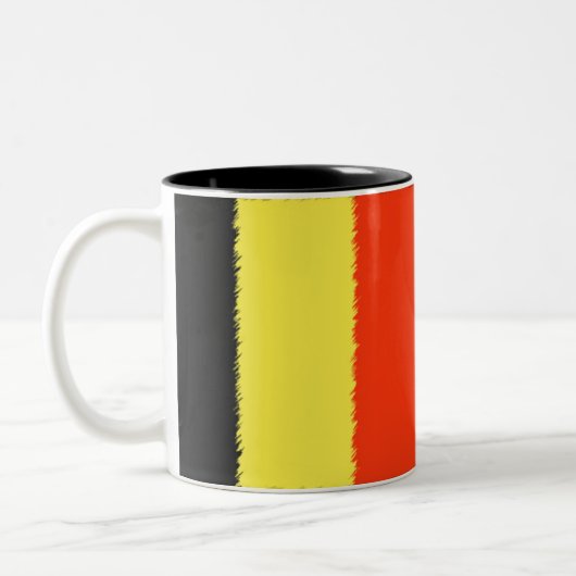 Tasse 2 Couleurs Drapeau belge (Gauche)