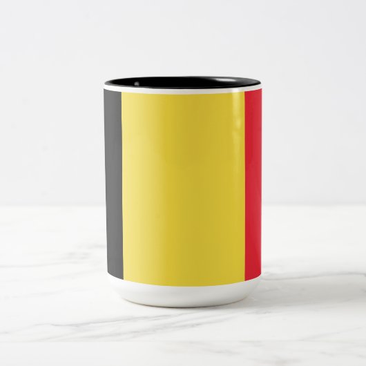 Tasse 2 Couleurs Drapeau belge (Centre)