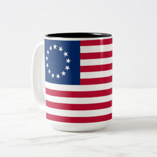 Tasse 2 Couleurs Drapeau Betsy Ross des États-Unis