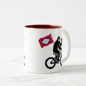 Tasse 2 Couleurs Drapeau Bigfoot Cycling Arkansas (Devant droit)