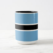 Tasse 2 Couleurs Drapeau botswanais (Botswana) (Centre)