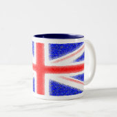 Tasse 2 Couleurs Drapeau britannique (Devant droit)
