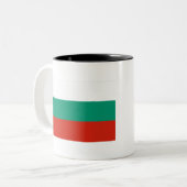 Tasse 2 Couleurs Drapeau Bulgarie (Devant gauche)