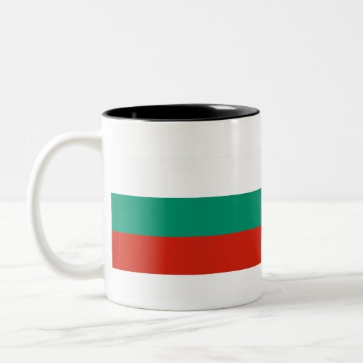Tasse 2 Couleurs Drapeau Bulgarie (Gauche)
