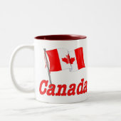 Tasse 2 Couleurs Drapeau canadien (Gauche)