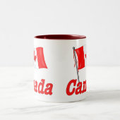 Tasse 2 Couleurs Drapeau canadien (Centre)