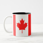 Tasse 2 Couleurs Drapeau canadien (Gauche)