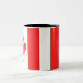 Tasse 2 Couleurs Drapeau canadien (Centre)