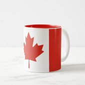 Tasse 2 Couleurs Drapeau canadien patriotique (Devant droit)