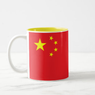 Tasse 2 Couleurs Drapeau chinois