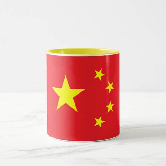 Tasse 2 Couleurs Drapeau chinois (Centre)