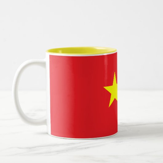 Tasse 2 Couleurs Drapeau chinois (Gauche)