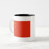 Tasse 2 Couleurs Drapeau chinois (Devant gauche)