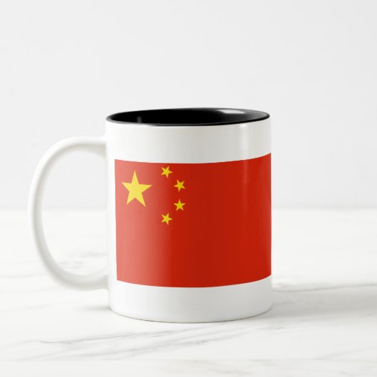 Tasse 2 Couleurs Drapeau chinois (Gauche)