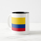 Tasse 2 Couleurs Drapeau Colombie (Devant gauche)
