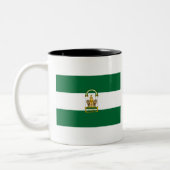 Tasse 2 Couleurs Drapeau d'Andalucía (Gauche)