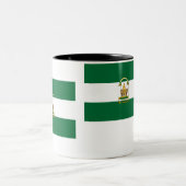Tasse 2 Couleurs Drapeau d'Andalucía (Centre)