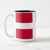 Tasse 2 Couleurs Drapeau danois (Gauche)