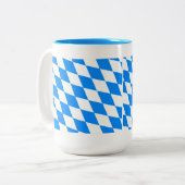 Tasse 2 Couleurs Drapeau de Bavière (Devant gauche)