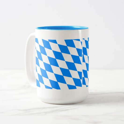 Tasse 2 Couleurs Drapeau de Bavière (Devant gauche)