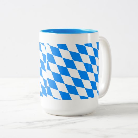 Tasse 2 Couleurs Drapeau de Bavière (Devant droit)