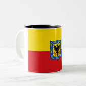 Tasse 2 Couleurs Drapeau de Bogotá (capitale colombienne) (Devant gauche)