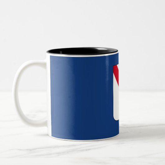 Tasse 2 Couleurs Drapeau de Campanie (Italie) (Gauche)