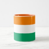 Tasse 2 Couleurs Drapeau de Côte d'Ivoire (Centre)