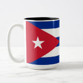 Tasse 2 Couleurs Drapeau de Cuba (Gauche)
