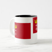Tasse 2 Couleurs Drapeau de Danzig - de Danzig (Devant gauche)