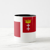 Tasse 2 Couleurs Drapeau de Danzig - de Danzig (Centre)