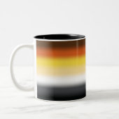 Tasse 2 Couleurs Drapeau de fierté gay à gradient d'ours - Drapeau (Gauche)