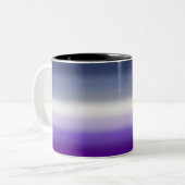 Tasse 2 Couleurs Drapeau de fierté lesbienne Butch à dégradé – Drap (Devant gauche)