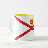 Tasse 2 Couleurs Drapeau de Jersey (Devant gauche)