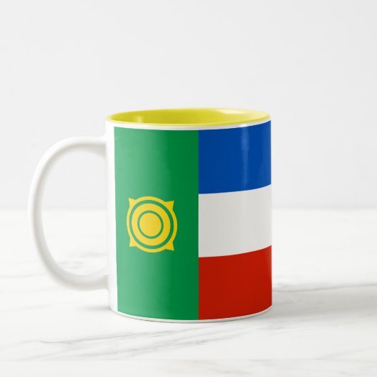 Tasse 2 Couleurs Drapeau de Khakassie (Gauche)