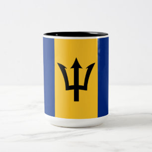Tasse 2 Couleurs Drapeau de la Barbade (Bajan)